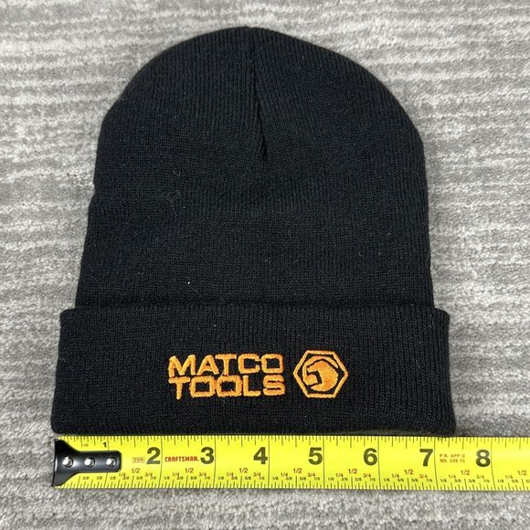 Matco Tools Beanie Hat Skull Cap Black With Embroidered Logo One Size - Picture 3 of 5